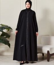 Leyali Dubai Swarovski Taş İşlemeli Ferace - Görsel 4