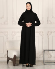 Leyali Dubai | 1. Kalite İpek Dar Kol Elbise - Görsel 2