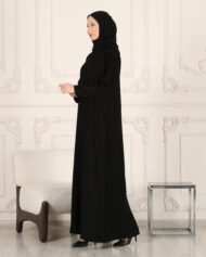 Leyali Dubai | 1. Kalite İpek Dar Kol Elbise - Görsel 3