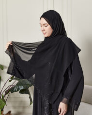 Leyali Dubai: Kristal Işıltılı İpek Abaya - Görsel 8