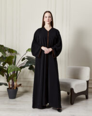 Leyali Dubai | Renkli Biyeli Ferace - Görsel 3