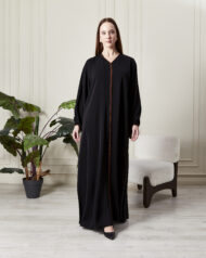 Leyali Dubai | Renkli Biyeli Ferace - Görsel 4