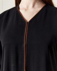 Leyali Dubai | Renkli Biyeli Ferace - Görsel 9