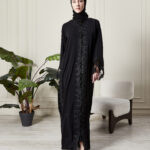 Leyali Dubai | Swarovski Taş ve Dantel İşlemeli Lüks Abaya