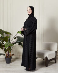 Leyali Dubai | Swarovski Taş ve Dantel İşlemeli Lüks Abaya - Görsel 3