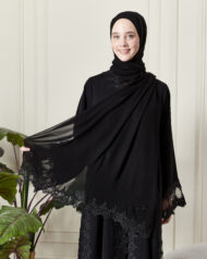 Leyali Dubai | Swarovski Taş ve Dantel İşlemeli Lüks Abaya - Görsel 8