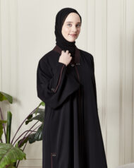 Leyali Dubai Sport-Luxe Ferace Bordeaux - Görsel 5