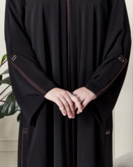 Leyali Dubai Sport-Luxe Ferace Bordeaux - Görsel 6