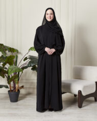 Leyali Dubai | Balon Kol Detaylı Spor-Şık Ferace