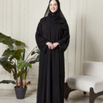 Leyali Dubai | Swarovski Işıltılı Minimalist İpek Ferace & Abaya