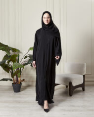 Leyali Dubai | Lazer Geometrik Kesim & Swarovski Detaylı Abaya