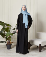 Leyali Dubai | Minimalist Şıklık: Geniş Kol İpek Elbise - Görsel 2