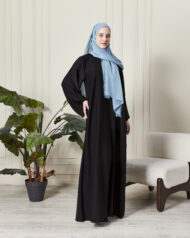 Leyali Dubai | Minimalist Şıklık: Geniş Kol İpek Elbise - Görsel 3