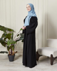 Leyali Dubai | Minimalist Şıklık: Geniş Kol İpek Elbise - Görsel 5