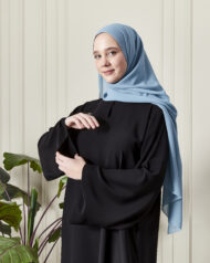 Leyali Dubai | Minimalist Şıklık: Geniş Kol İpek Elbise - Görsel 7