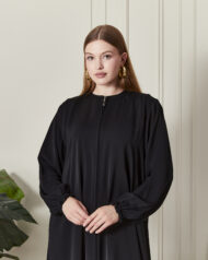 Leyali Dubai Fermuarlı & Kol İnce Lastik Detay - Görsel 2