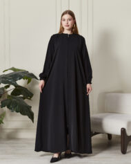 Leyali Dubai Fermuarlı & Kol İnce Lastik Detay - Görsel 4