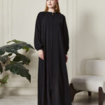 Leyali Dubai Fermuarlı & Kol İnce Lastik Detay