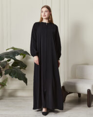 Leyali Dubai Fermuarlı & Kol İnce Lastik Detay